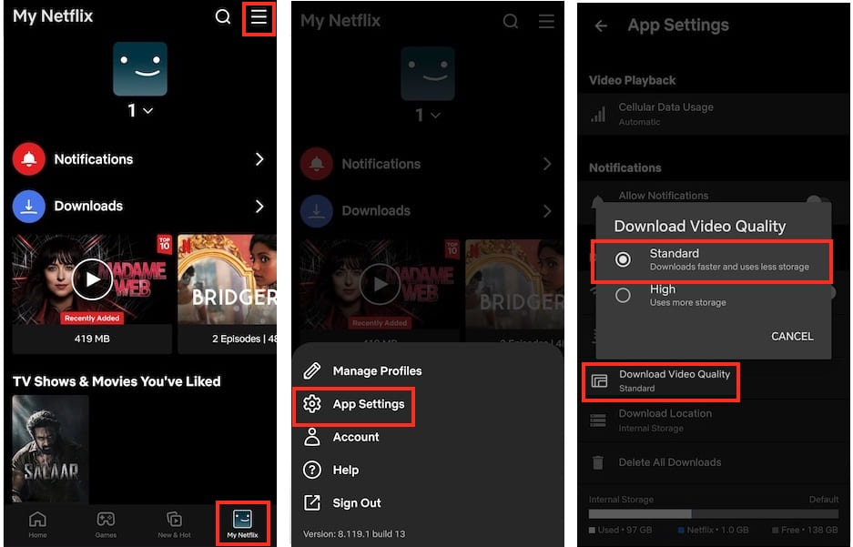 speed up netflix downloads by changing video quality