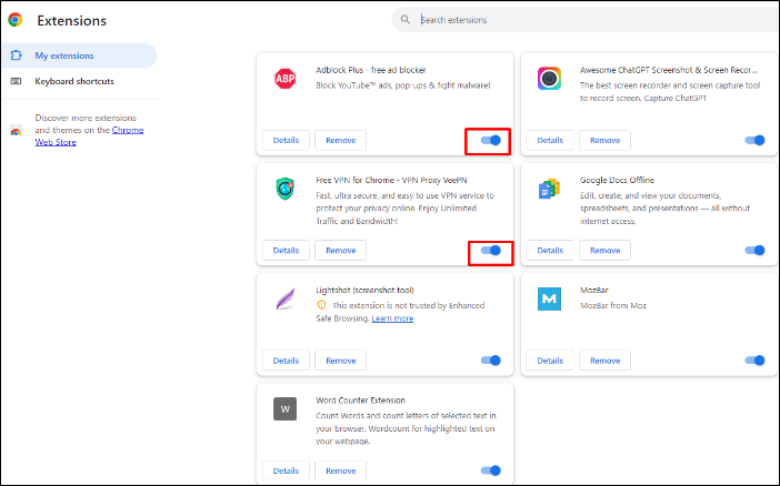 fix netflix won't play on chrome - disable Chrome extensions