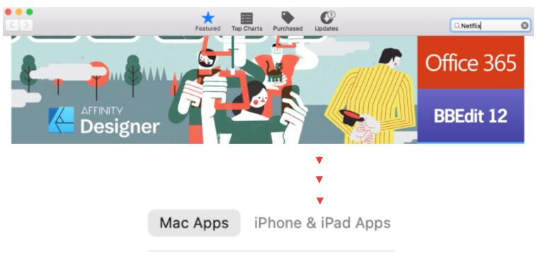 install netflix ios app on mac