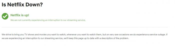 check Netflix server