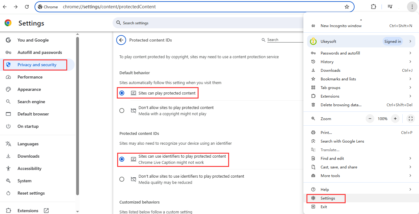 play protected content on Chrome