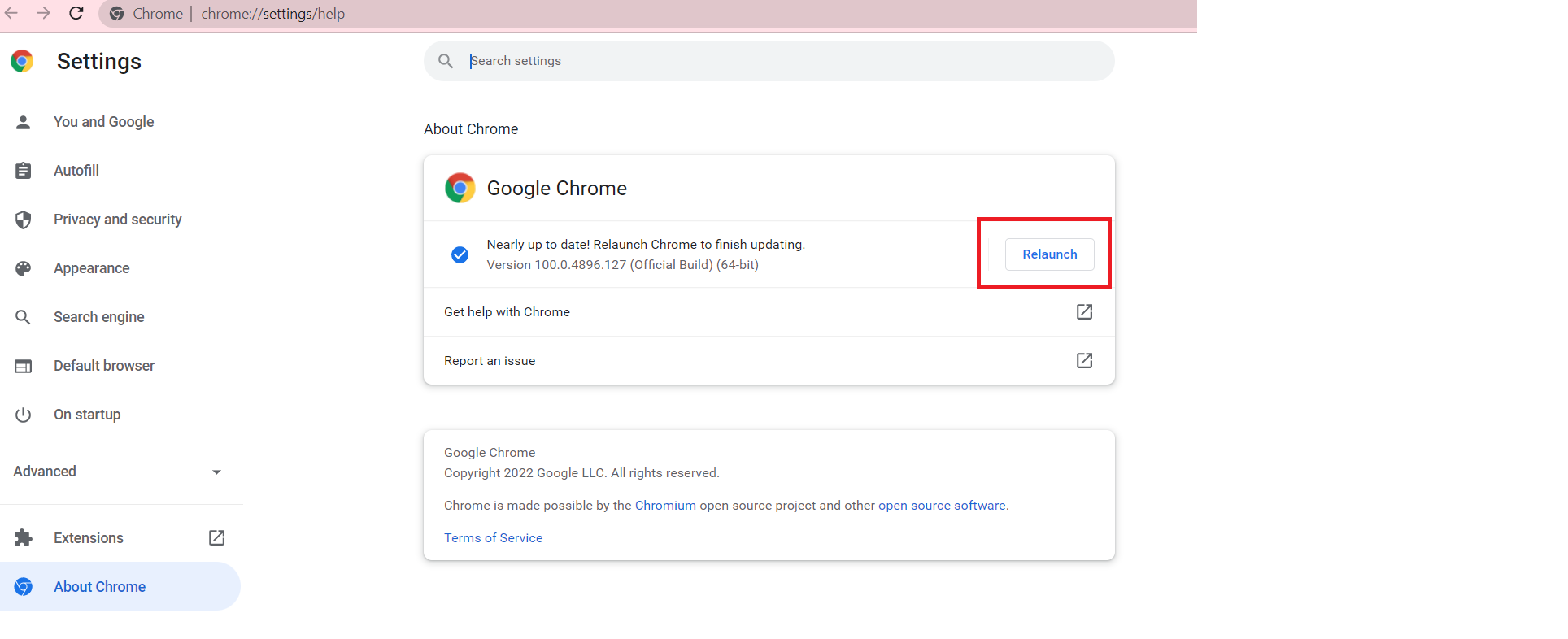 update Chrome to fix netflix won't play on chrome