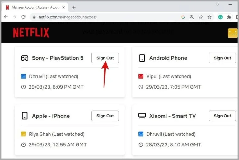 fix netflix won't play on chrome - sign out Netflix on unwanted device