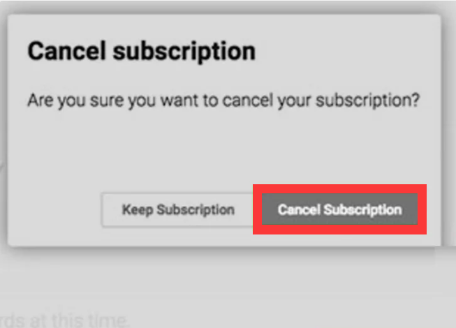 cancel Paramount+ subscription on Google Play Store