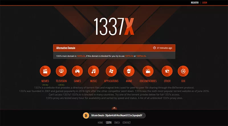 best YIFY/YTS alternative - 1337x