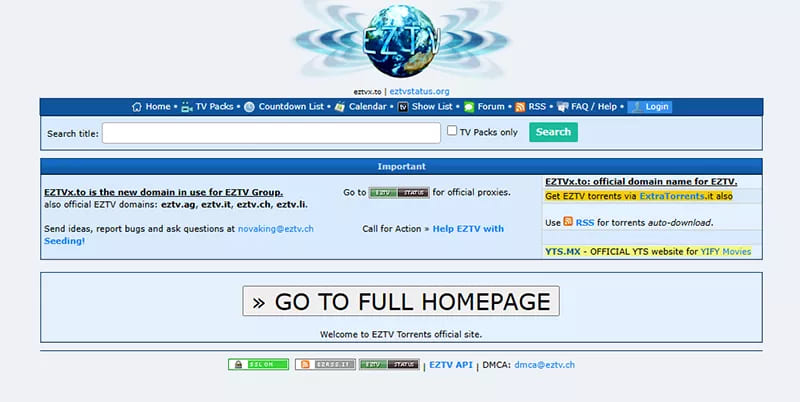 best YIFY/YTS alternative - EZTV