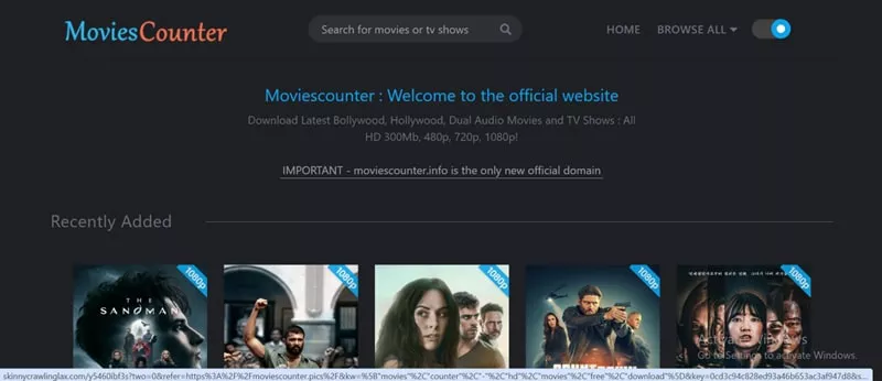 best MKV movies download site - MoviesCounter
