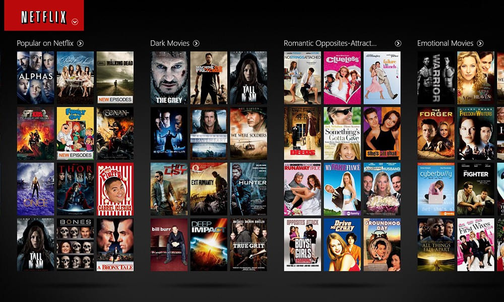 best Gomovies alternative - Netflix