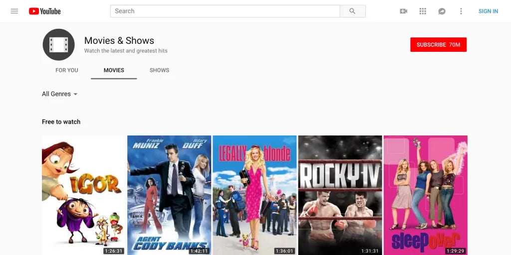 best Gomovies alternative - YouTube