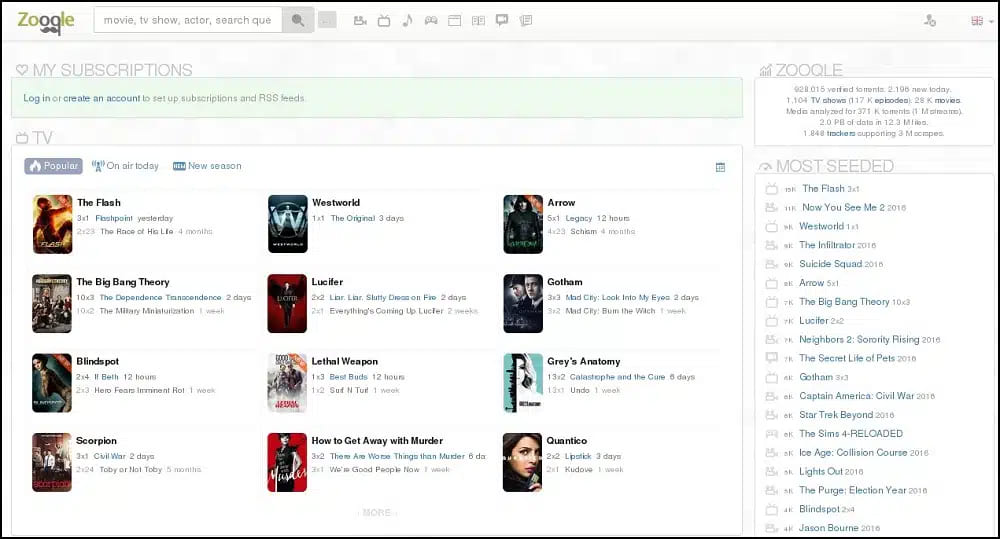 best YIFY/YTS alternative - Zooqle