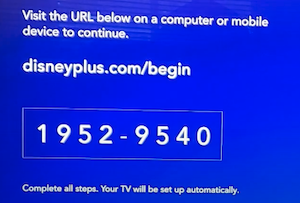 TV에서 디즈니플러스 로그인