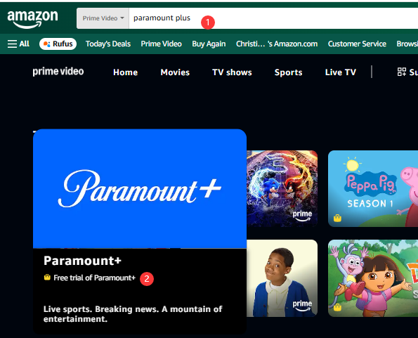 get Paramount Plus free with Amazon Prime