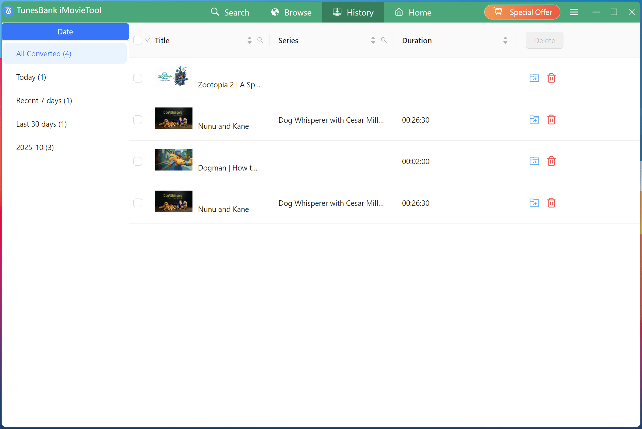 find downloaded Zootopia movies