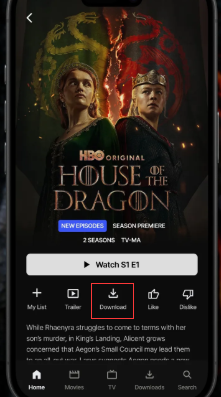 download House of the Dragon in Max app