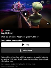 download Squid Game episodes in netflix app