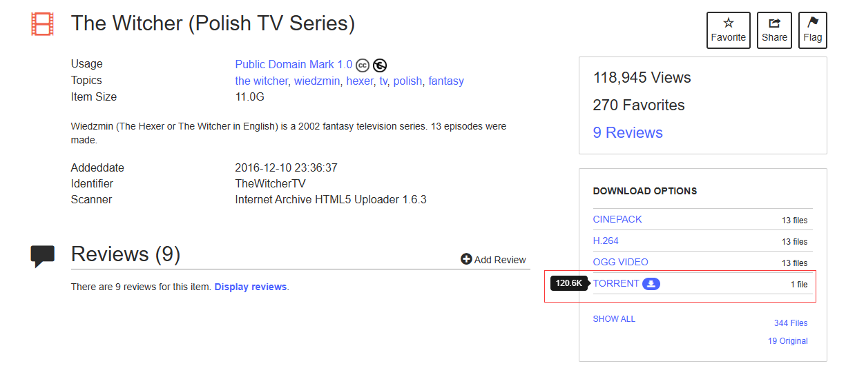 download The Witcher in Internet Archive