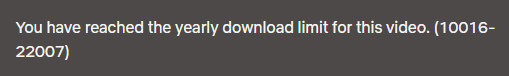 Netflix yearly download limit