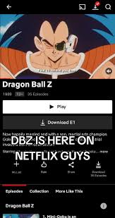download Dragon Ball Z in Netflix