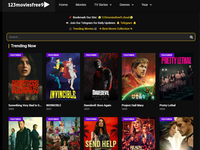 best websites for free movies & shows - 123MoviesFree