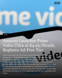 upgrade to Amazon Prime Video Ultra