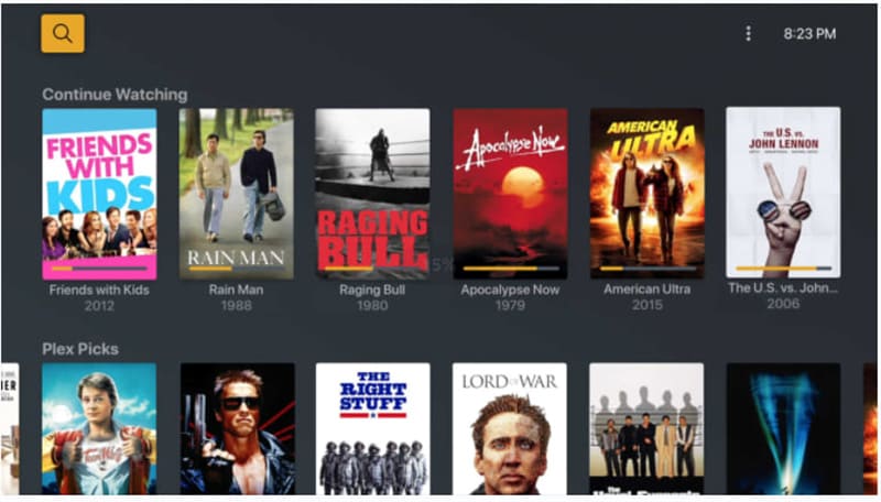 best websites for free movies & shows - Plex
