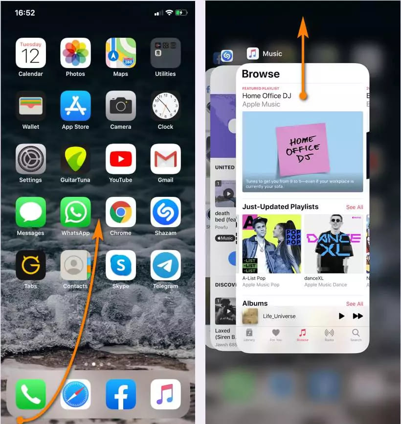 turn off other apps on iPhone