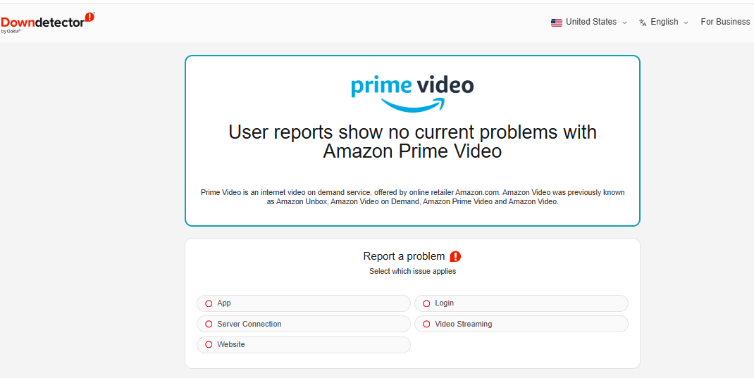 Check Amazon Prime Server