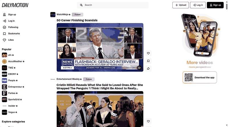 best youtube alternative - Dailymotion