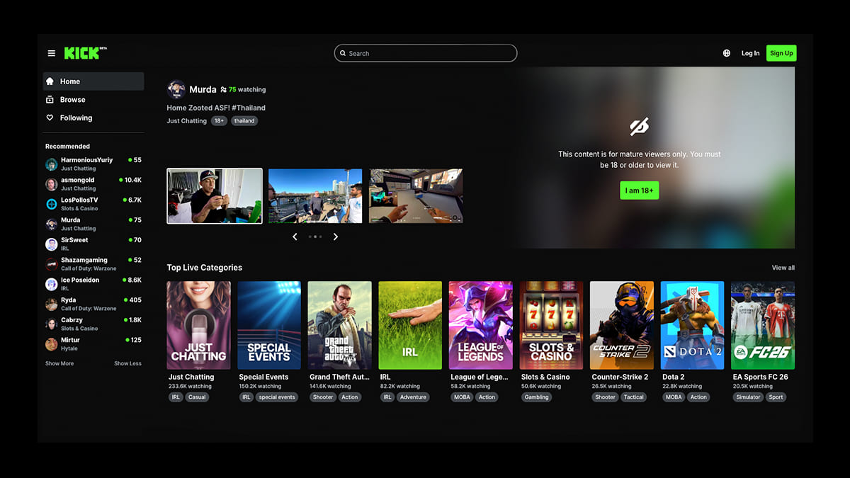 best youtube alternative - KICK