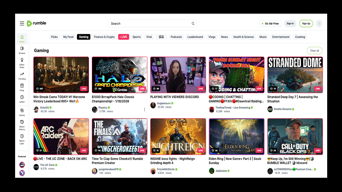 best youtube alternative - Rumble