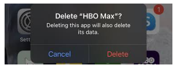 delete HBO Max app