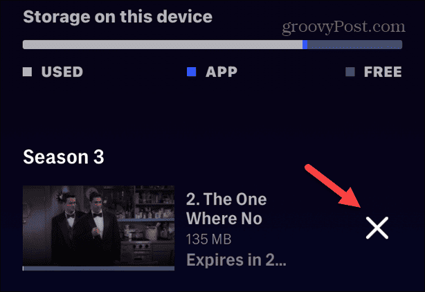 delete downloads in Max app