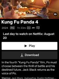 download Kung Fu Panda 4 on Netflix