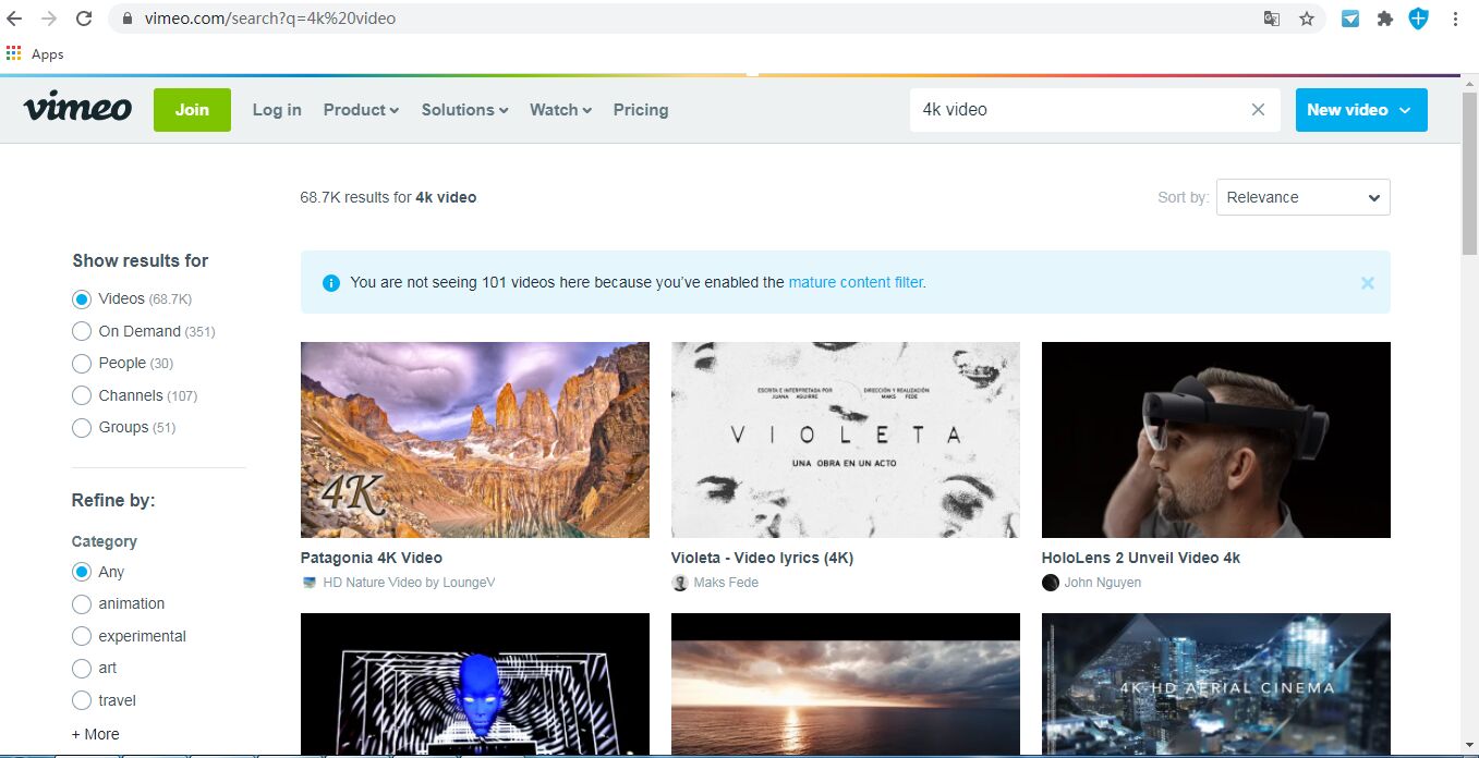 best youtube alternative - Vimeo