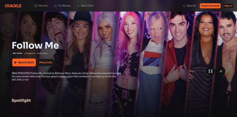 crackle homepage