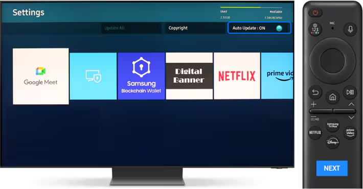 update Netflix app in Samsung TV