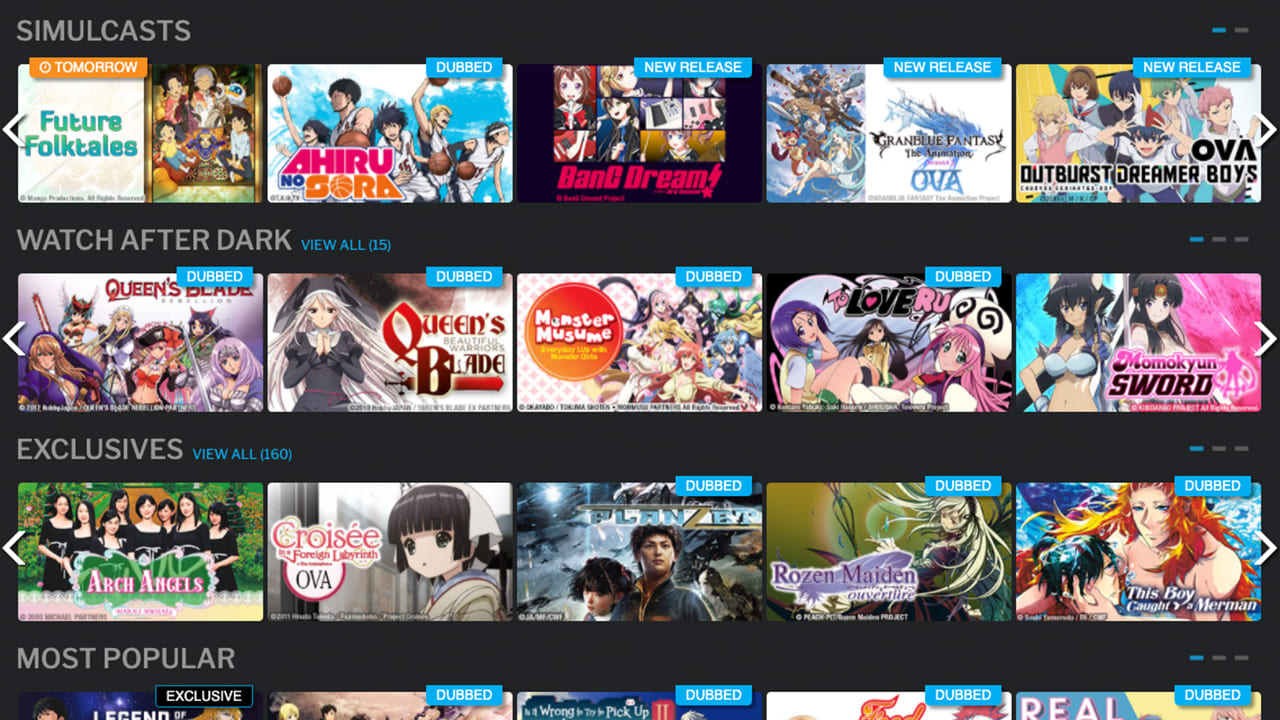 Hidive vs Crunchyroll: HIDIVE library
