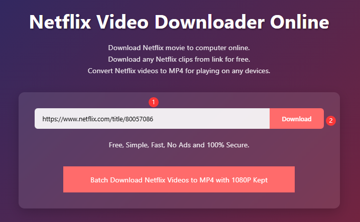 paste netflix show link