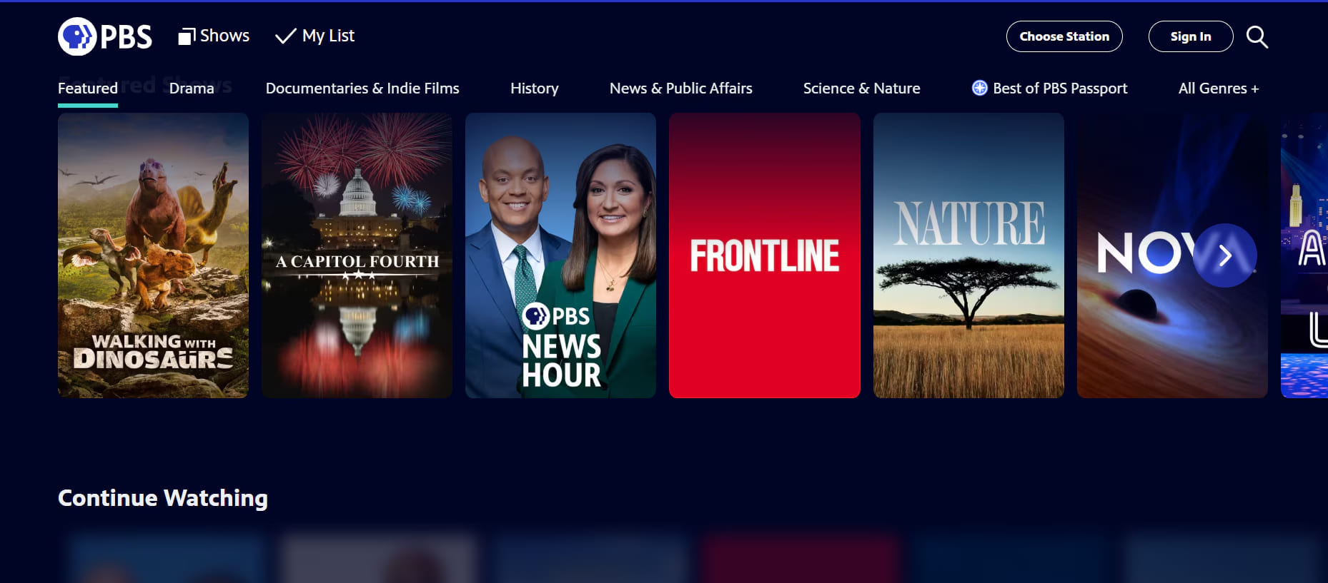 best documentary site - PBS