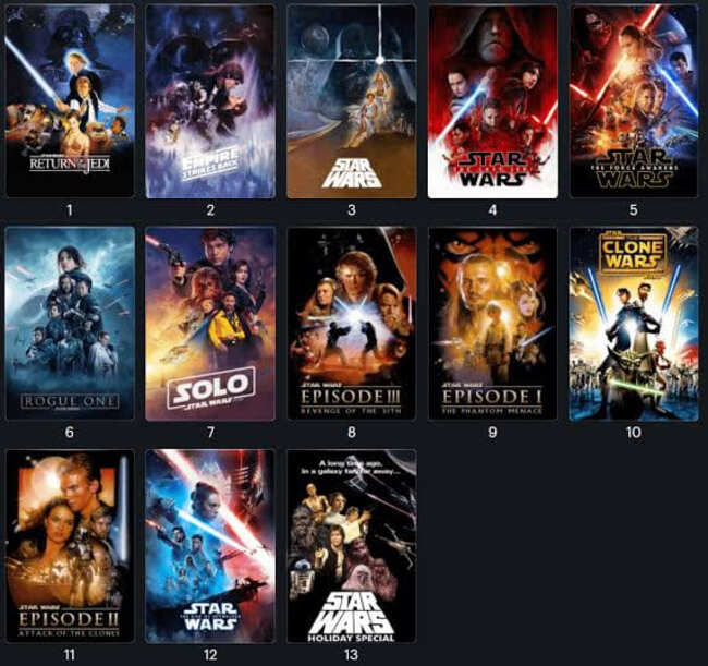 best 4k movies on disney plus - Star Wars