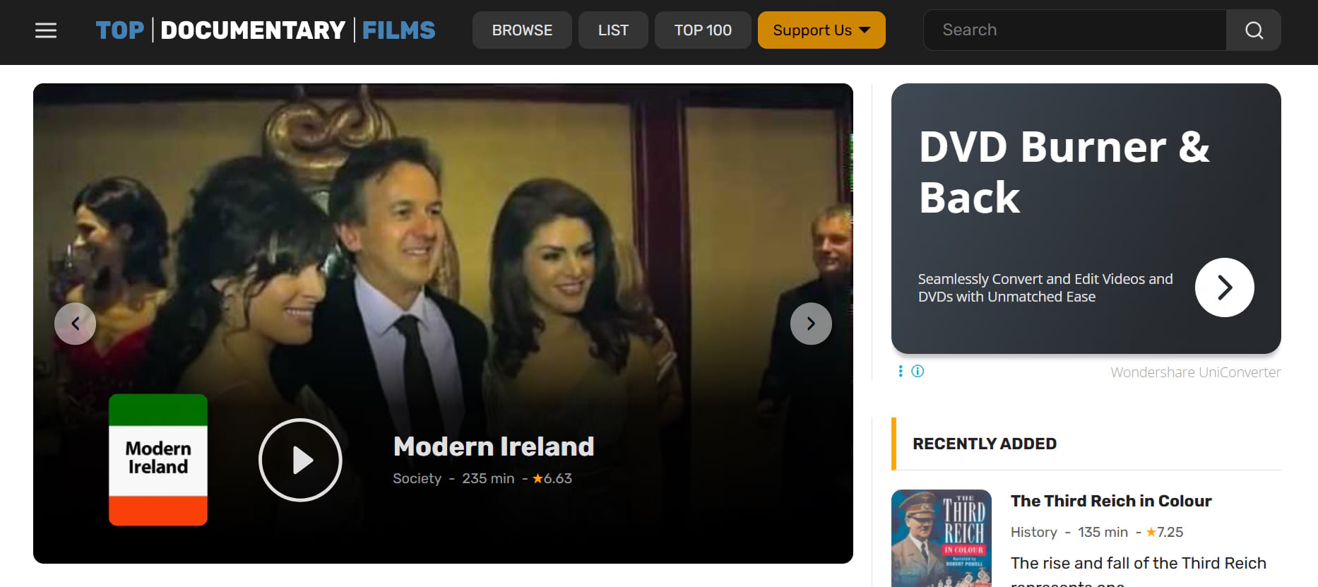 best documentary site - Top Documentary Films