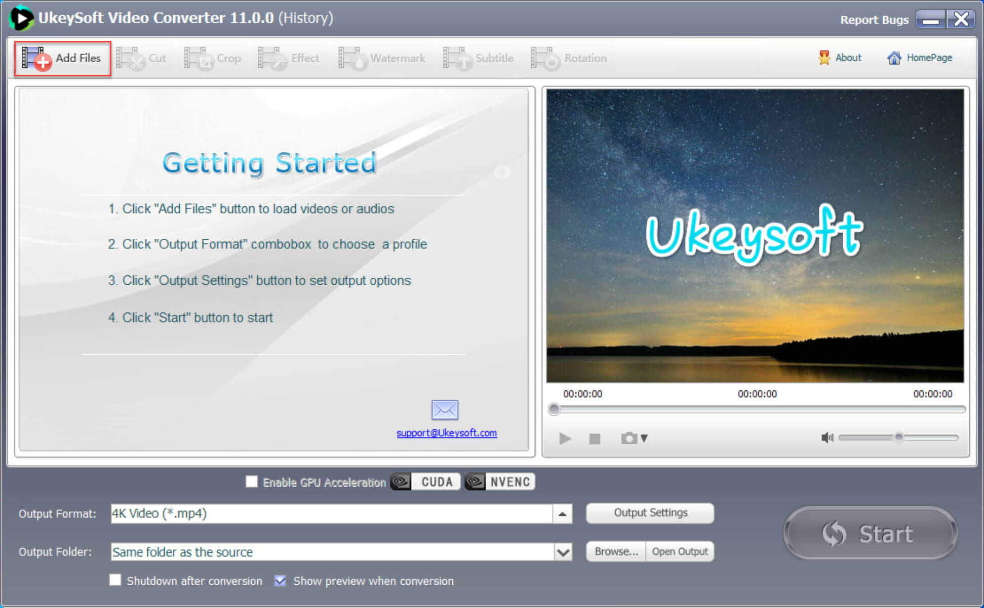 UkeySoft Video Converter interface