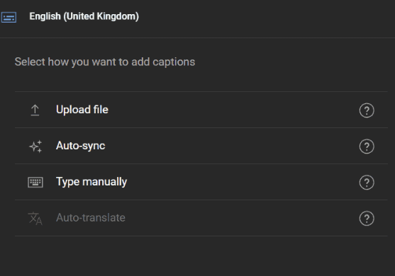 upload subtitle on youtube