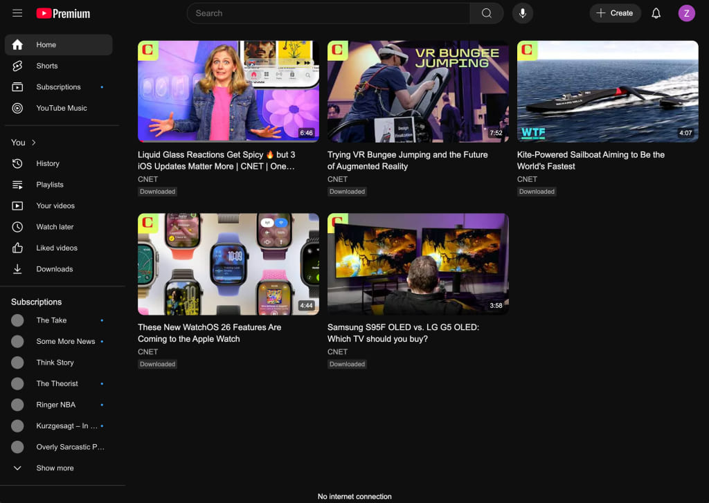 watch downloaded YouTube videos in browser