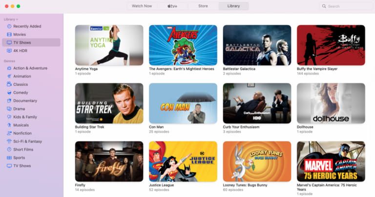 Apple TV app for Mac