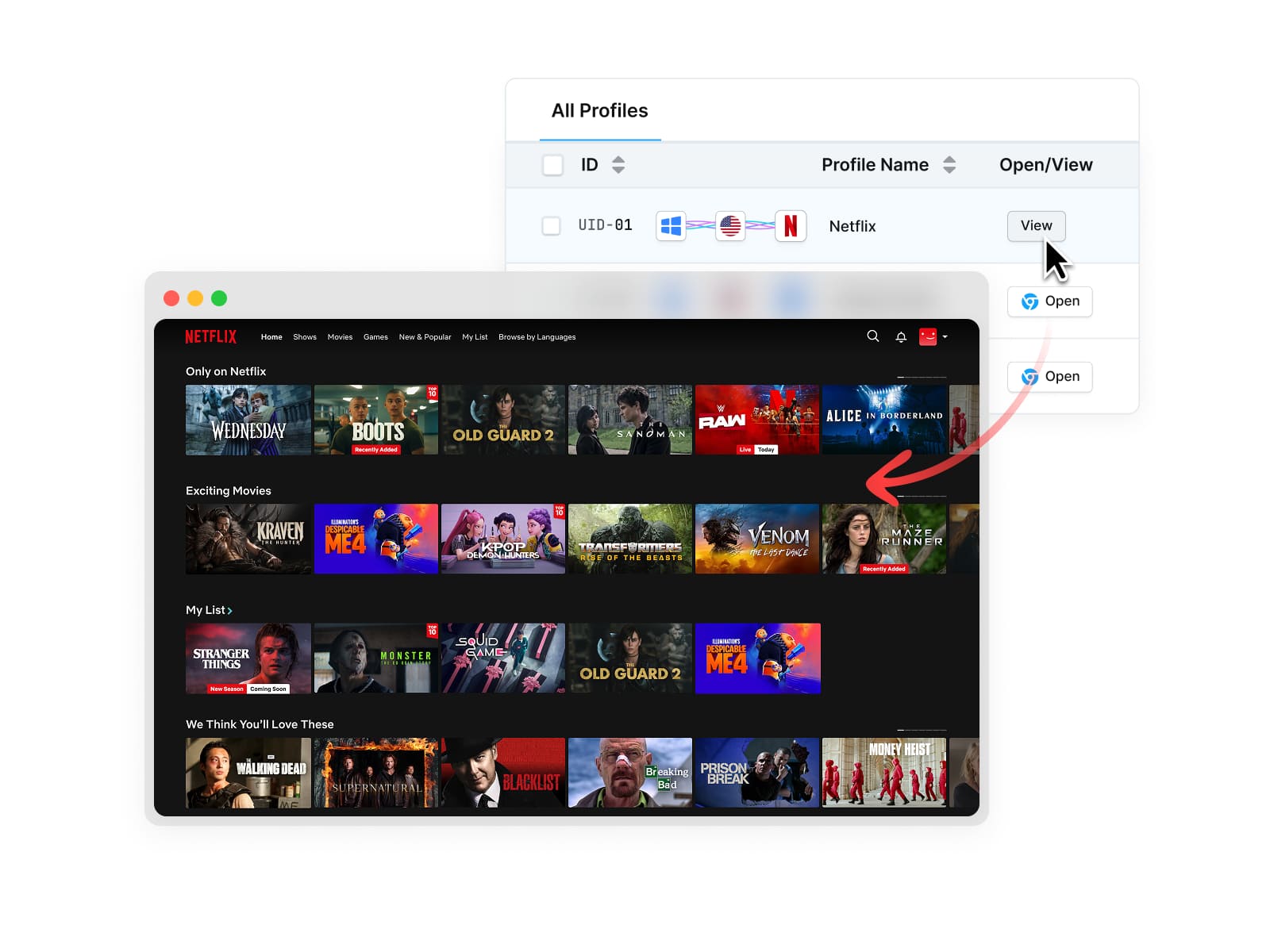 watch Netflix free on RoxyBrowser